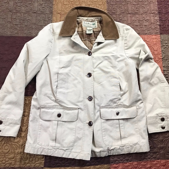 L.L. Bean Jackets & Blazers - LL Bean Barn Coat Field Jacket Flannel Lined M Pet